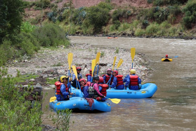 Rafting on the Urubamba River